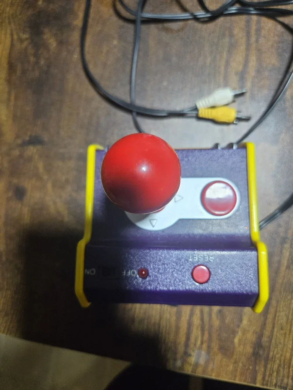 Namco Retro TV Games Joystick Controller in Purple, Yellow & Red